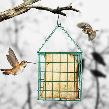Mangeoire pour oiseaux avec grillage